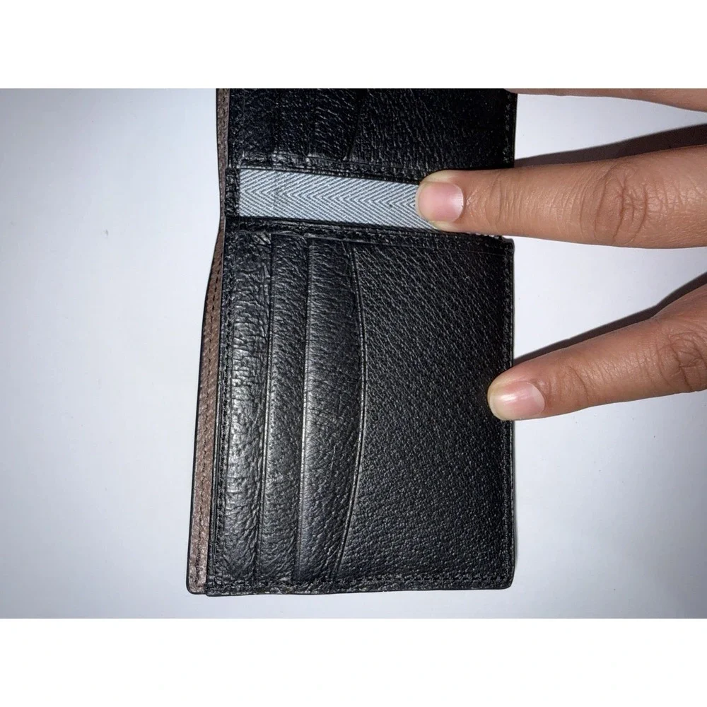 Jack spade New York Barrow Leather Wallet In Admiral Black‎ Bi-Fold L